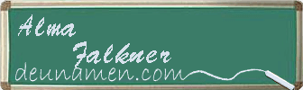 Alma Falkner Visitenkarte